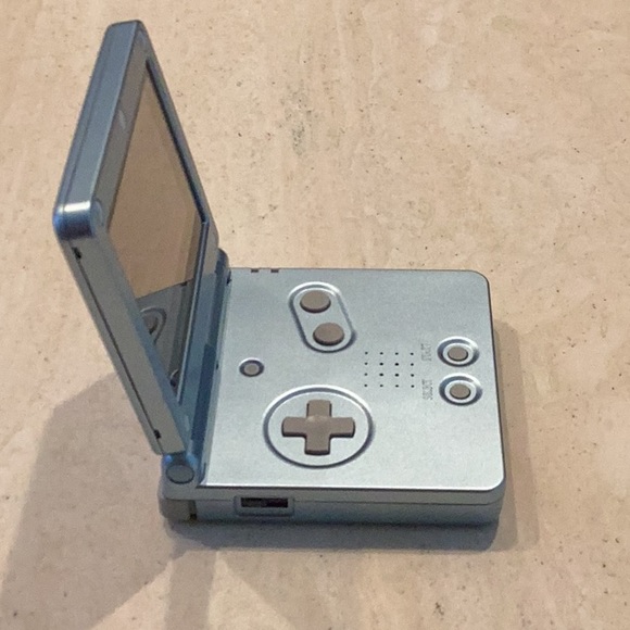 Nintendo Game Boy Advance SP Console Backlit & Charger AGS-101 Back Lit Blue - Picture 9 of 16